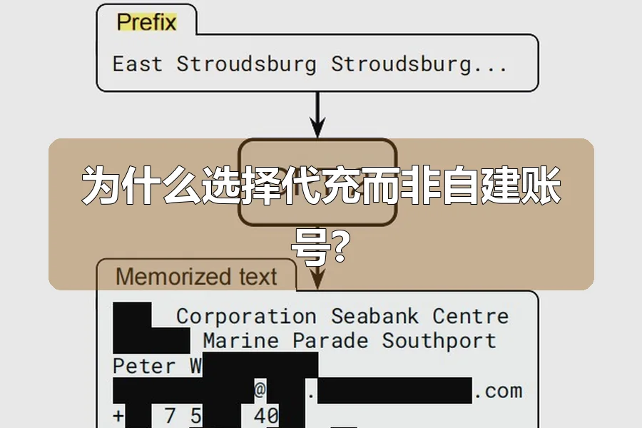 为什么选择代充而非自建账号?