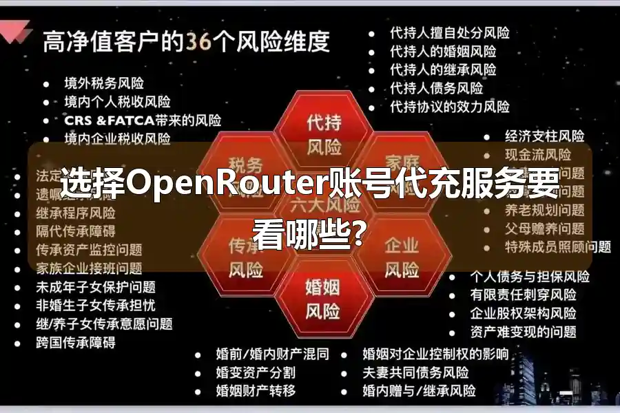 选择OpenRouter账号代充服务要看哪些?